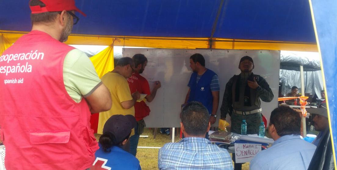 Reunión de coordinación ayuda en terreno