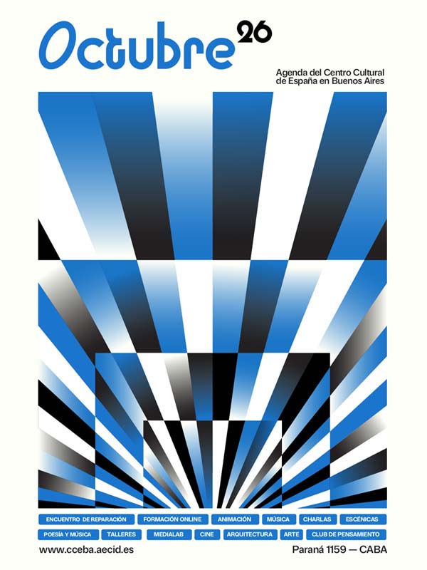 Portada de la agenda de actividades del CCEBA para octubre 2026