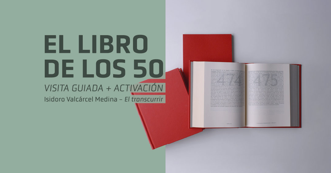 Imagen de unos libros de tapa roja, obra del artista español Isidoro Valcárcel Medina