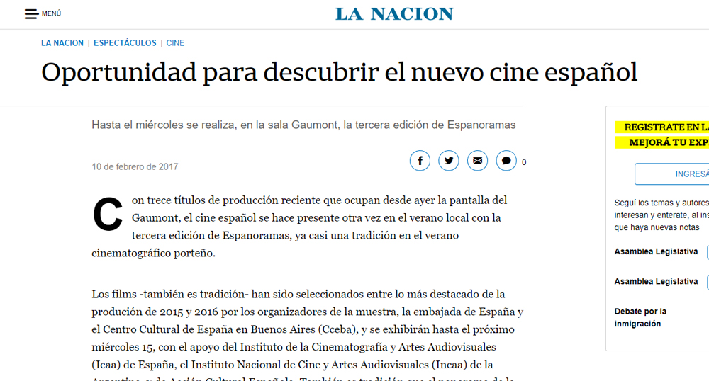 Oportunidad para descubrir el nuevo cine espaol